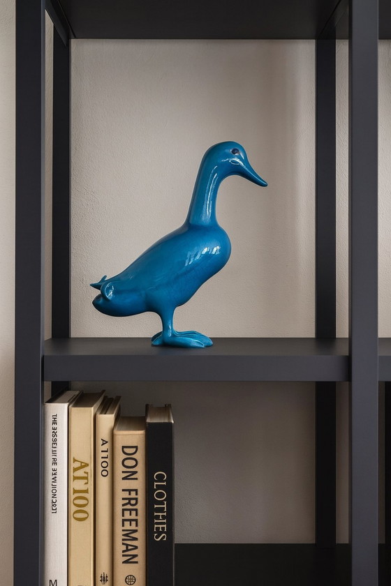 Image 1 of Art Deco keramische eend van George Cassin, Frankrijk ca. 1950 – gesigneerd