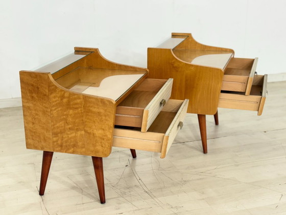 Image 1 of 2x comodini / comodini / tavolini laterali vintage - anni '60