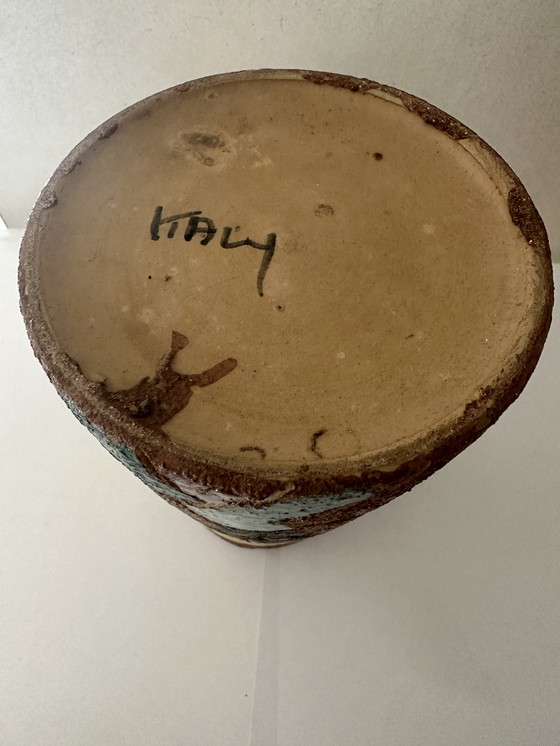 Image 1 of Fratelli Fanciullacci vaas met decor 50-70’s