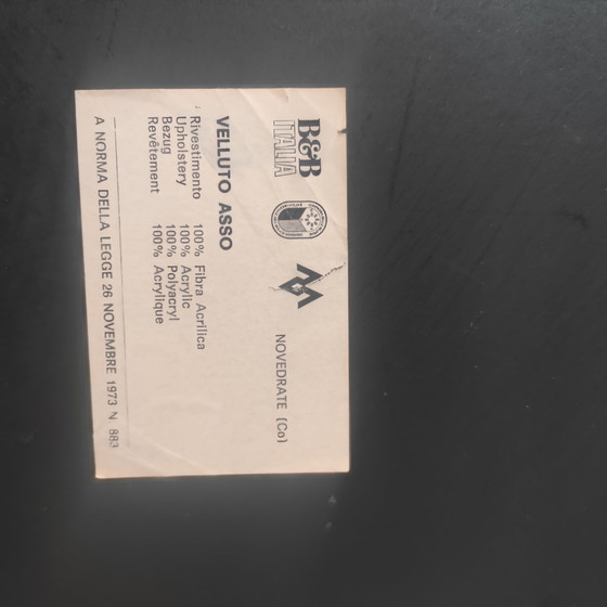 Image 1 of Vintage B&B Italia Camaleonda Element - Black Leather