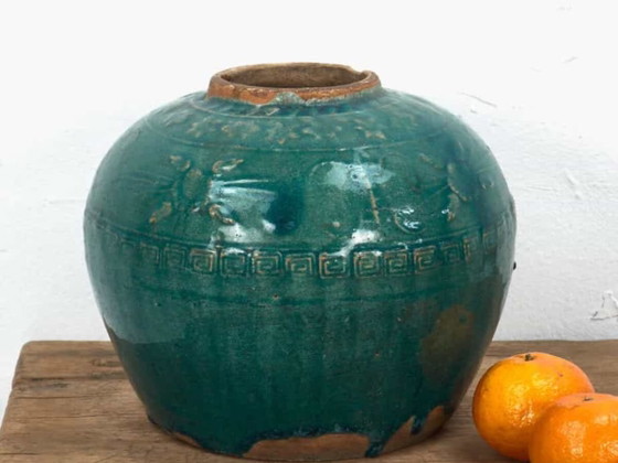 Vaso in ceramica antico verde smeraldo (c.1820) #6 – Vasi (photo 2 of 9)