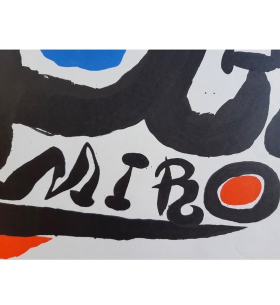 Image 1 of Vintage Mirò tentoonstellingsposter van Galerie Maeght, offset en lithografie, 1968