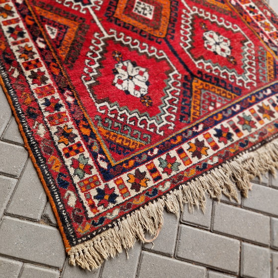 Image 1 of Tapis persan ancien tapis de laine noué à la main