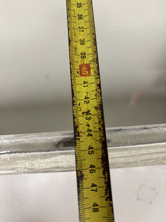 Image 1 of Iconische Hillebrand boogmodel ijsglas verlichte wandspiegel