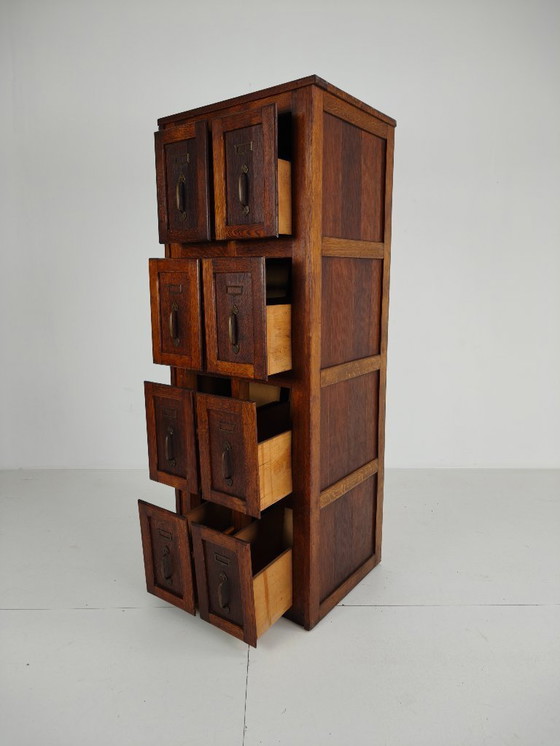 Image 1 of Antieke eiken archiefkast – ca. 1900–1920