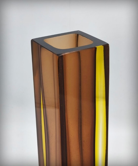 Image 1 of XXL Sommerso Vase By Flavio Poli, Murano, Italy, 1950s