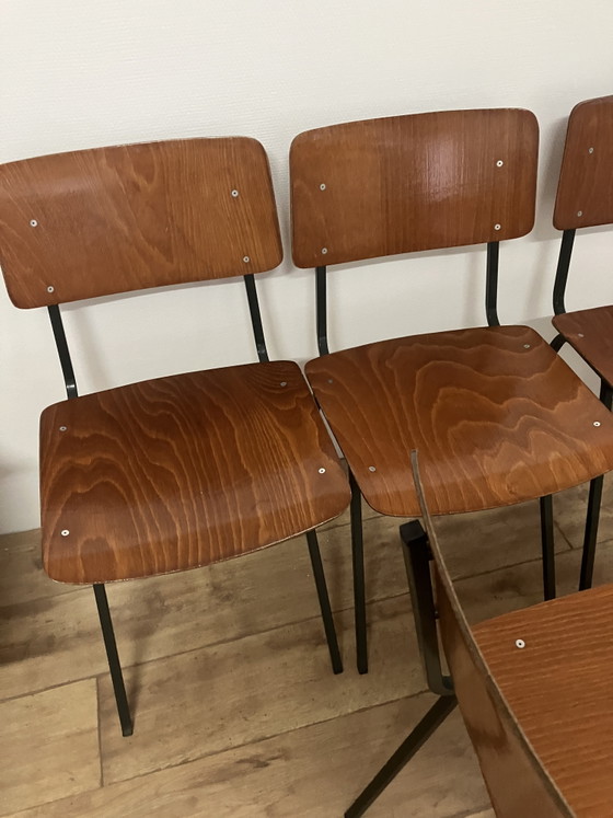 Image 1 of 4 sedie scolastiche vintage Marko in ottime condizioni.