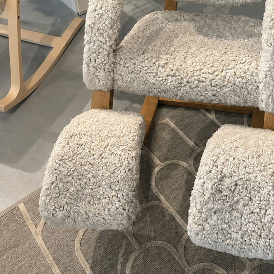 Image 1 of Varier Gravity Sheepskin Design Scandinavian Recliner