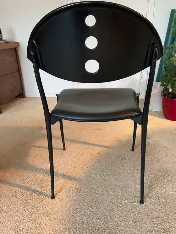 Image 1 of 4x Coro by Luigi Origlia stoelen, zwart