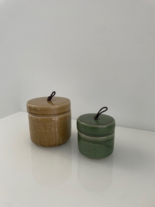 Set van 2 design voorraadpotten “Artichok” – Jaydi