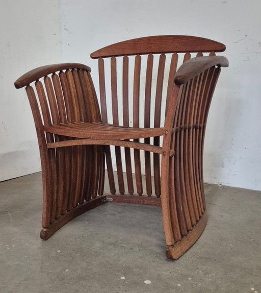 1980s Teak Armchairs By Thomas Lamb