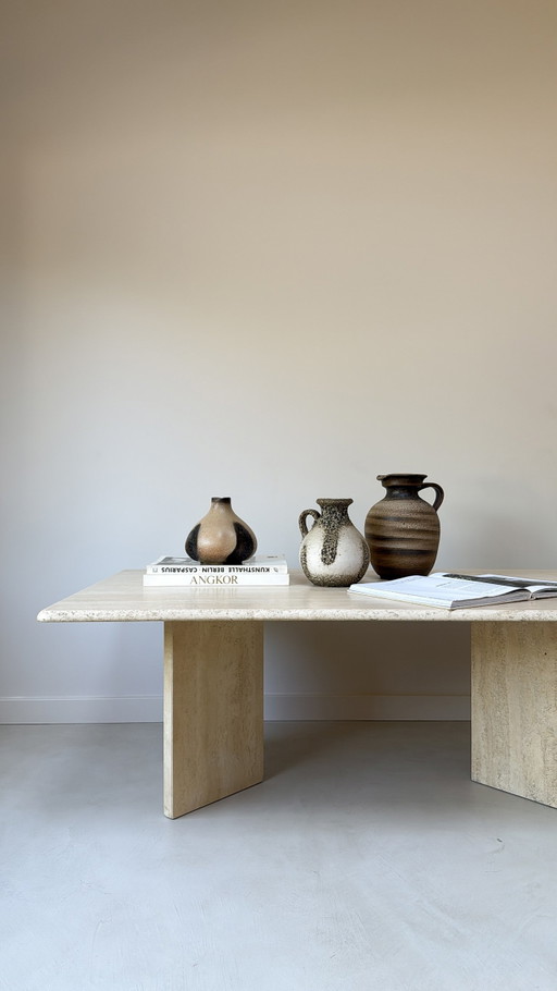 Vintage Italian travertine table