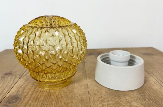 Vintage witte porseleinen plafondlamp, jaren 70 – Plafondlampen, Porcelain (photo 7 of 14)