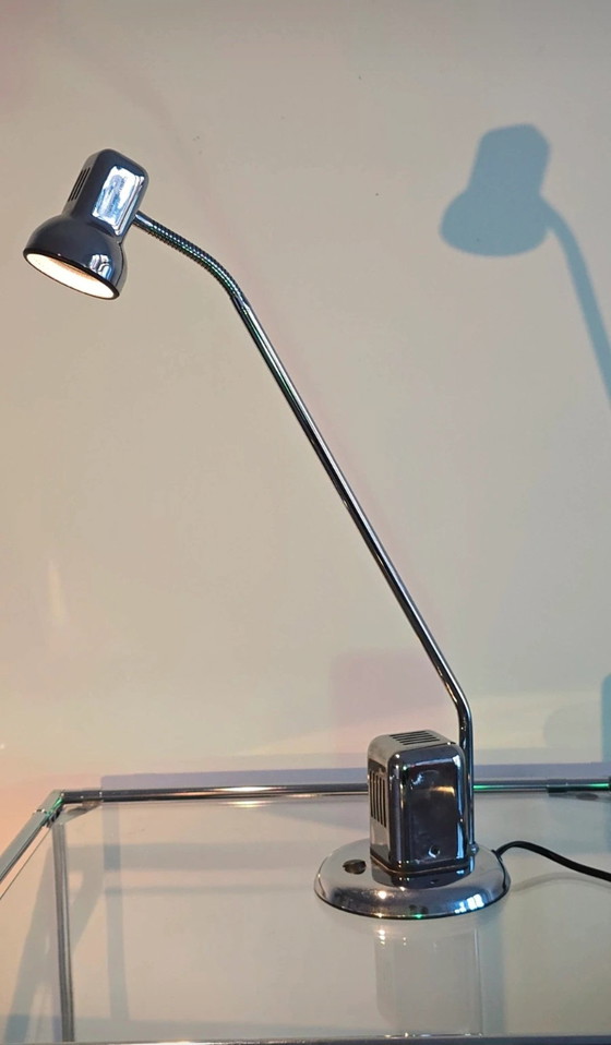 Image 1 of SPACE AGE ICON: Desk Lamp (Chrome) 70s - 80s