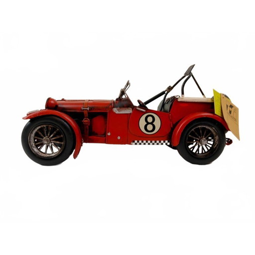 Vintage Look Metalen Racewagen - TF Collection - Handgemaakt