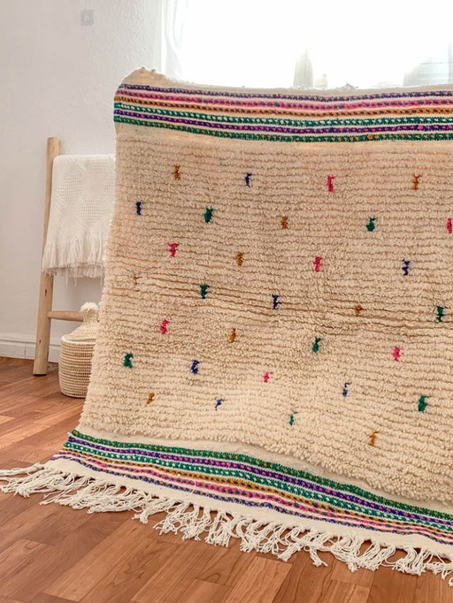 Authentische Berbère-Tapis aus Leinen, 200 x 200 cm