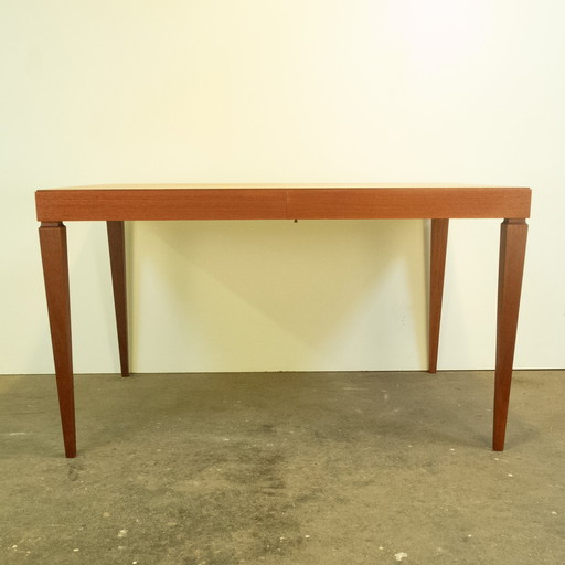 Table de salle à manger extensible, teck, années 1960