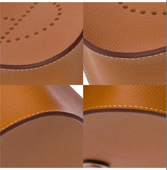 Image 1 of Zak HERMES Mini Evelyne en Cuir Doré - 103322