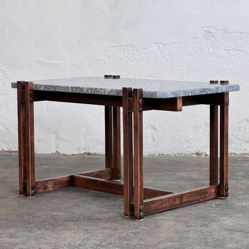 Mid-Century Modern Brass & Marble Coffee Table, 1960