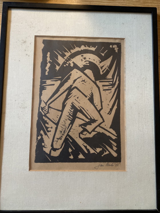 Image 1 of Expressionistischer Holzschnitt, 1928, Jan Hubert