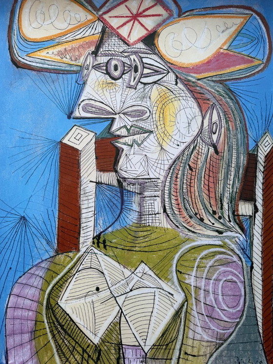 Pablo Picasso (1881-1973), Femme Assise (Dora), 1938, Copyright Succession Picasso/Biledkunst, 2013 – Poster (photo 4 of 10)