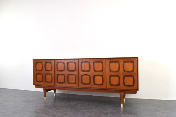 Image 1 of Buffet en teck du Mid Century par Rolf Rastad & Adolf Relling pour Gustav Bahus, années 1960.