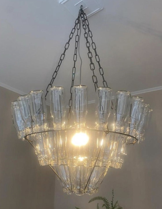 Image 1 of Leitmotiv bottle chandelier - milk bottle lamp with a twist