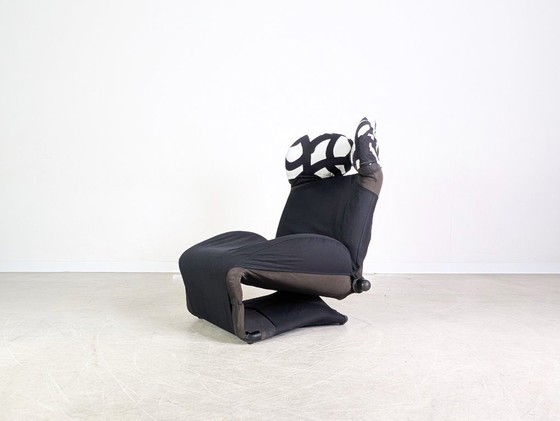 Image 1 of Silla Original Cassina Wink Toshiyuki Kita Negro Blanco