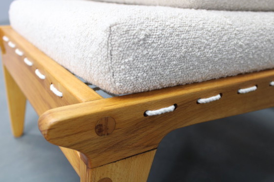 Image 1 of Paire de chaises et d'ottomans de chasse Uno et Osten Kristiansson restaurés, Suède, années 1950