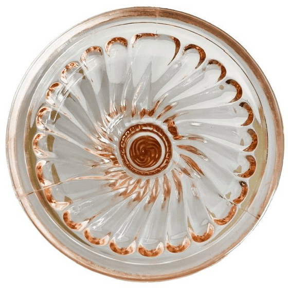 Vintage Paar Art Deco Rosaline Kandelaars Roze Glas Pavillons 1920's – Kandelaars en kaarsen (photo 7 of 7)