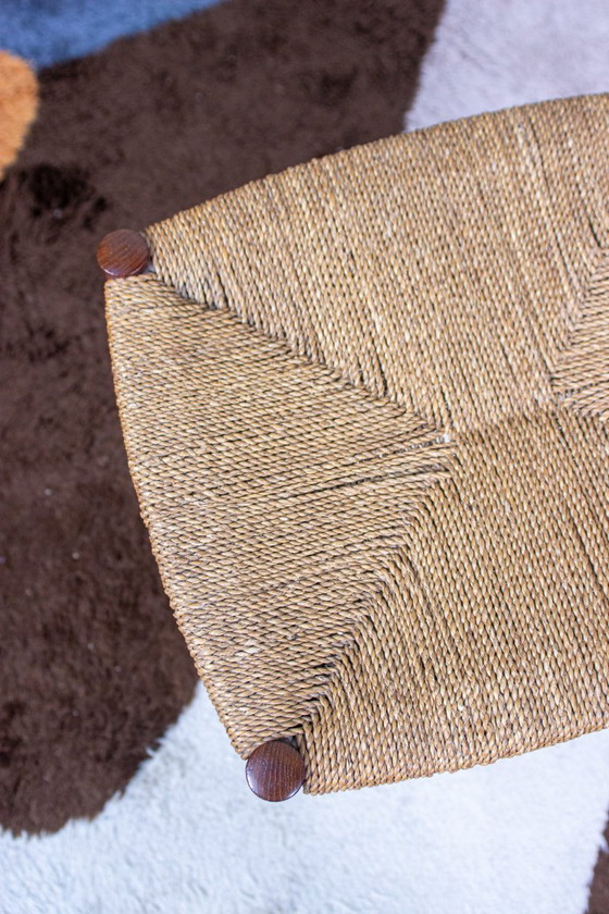 Image 1 of Tabouret vintage en teck Soborg Niels Möller, style danois milieu du siècle