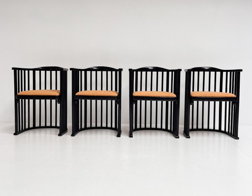 Set van 4 model 728 stoelen van Josef Hoffmann, 1906