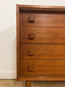 Mobiletto Domino danese d'epoca in teak