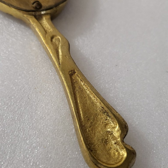 Image 1 of Espejo de mano Art Nouveau, bronce, alrededor de 1900