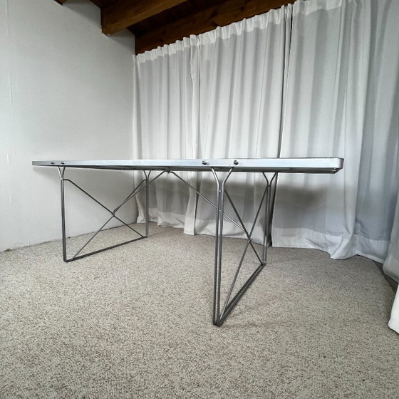 Dining table / desk "Moment" by Niels Gammelgaard, Ikea, 1990 – Glass (photo 4 of 17)