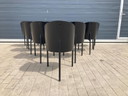 6 chaises Costes Driade noires originales Philippe Starck