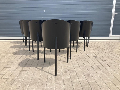 6 sedie originali nere Costes Driade di Philippe Starck