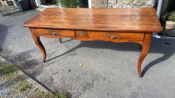 Escritorio de Olmo Macizo del Siglo XVIII Época Luis XV – Mesas de comedor, Madera (photo 2 of 18)