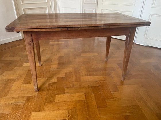 Image 1 of Mesa extensible Mesa de comedor Mesa Madera de cerezo Antigua Francesa