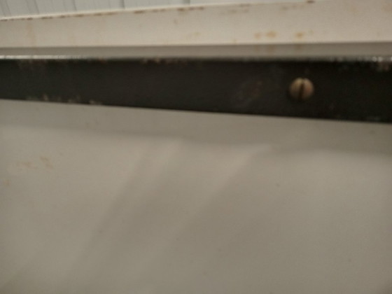 Image 1 of Tavolino vintage grigio in laminato stile metà secolo, dimensioni pratiche