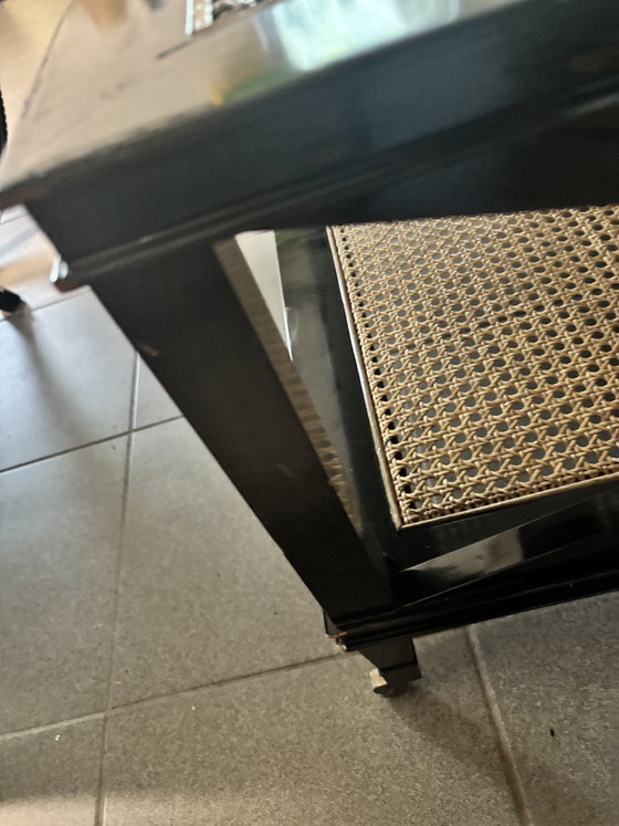 Tavolino da caffè Eichholtz 'Bahamas' – Legno nero e intreccio in rattan – Tavolini da caffè, Wood (photo 6 of 9)