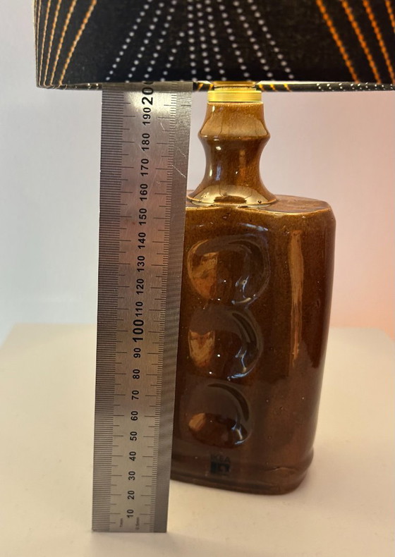 Image 1 of Unique small table lamp upcycled from a vintage IKEA vase | 1970s