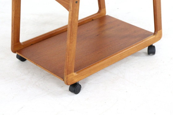 Image 1 of Chariot Sika Mobler « Knebel » à plateau réversible, vintage danois