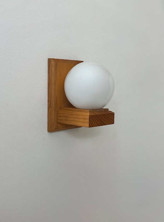 Image 1 of Applique vintage, pino e vetro opalino, Francia, 1970