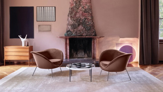 Very beautiful D.154.2 Armchair by architect Gio Ponti, Molteni&C – Velvet, Leather (photo 15 of 15)
