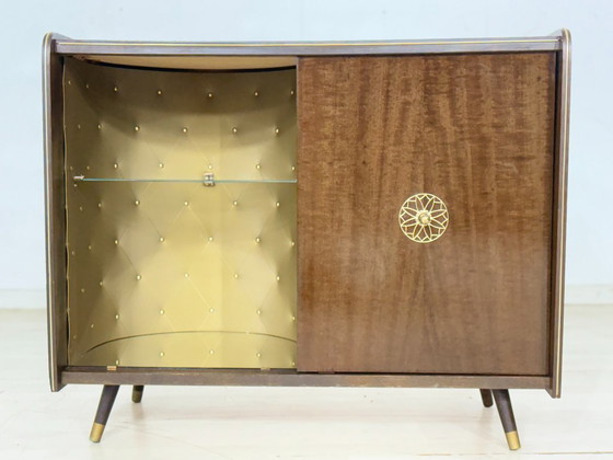 Image 1 of Barkast uit het midden van de 20e eeuw / Vintage platenspeler / Commode uit de jaren 60
