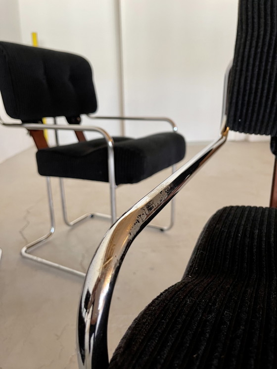 Image 1 of Tucraom Stühle von Guido Faleschini für i4 Mariani, 4 . Satz