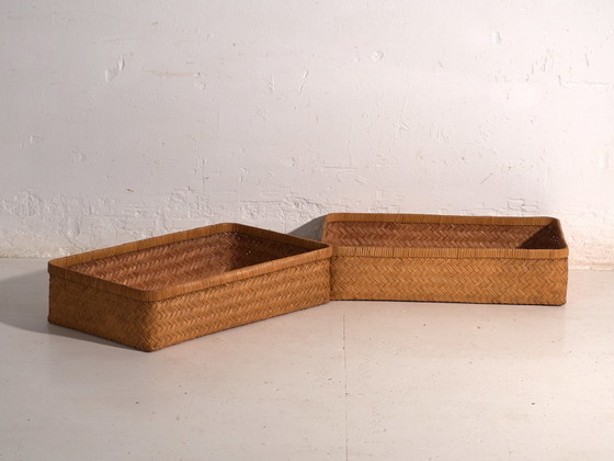 Set of two antique Japanese boxes in woven bamboo – Japan, circa 1950 – Decorative Objects (photo 27 of 40)
