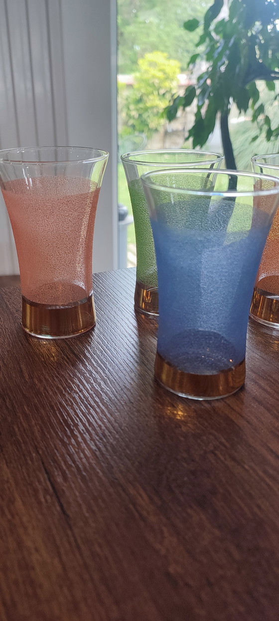 Image 1 of Granieten en gouden jaren 50 glazen