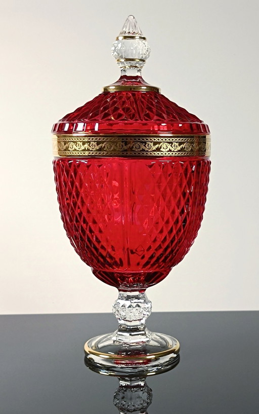 Secoloventesimo - Biscuit box - 24kt gold - Red golden candy box